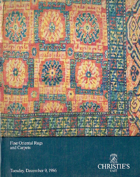 Christies December 1986 Fine Oriental Rugs and Carpets (Digital only)