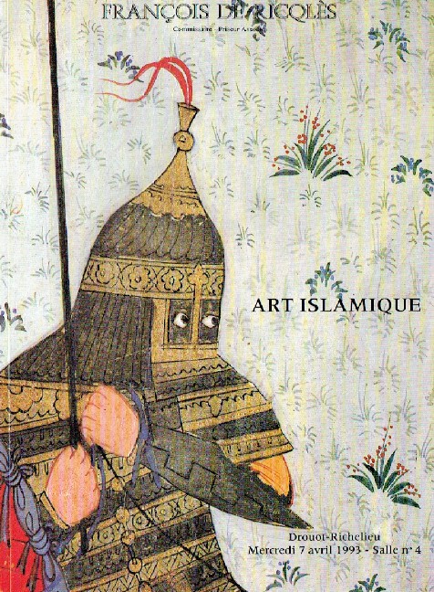 Francois De Ricqles April 1993 Islamic Art - Click Image to Close