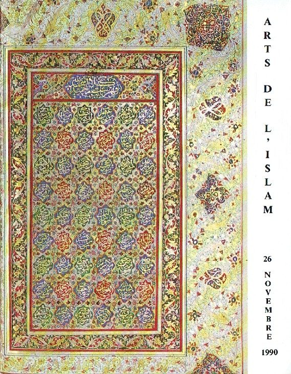 Boisgirard November 1990 Islamic Art