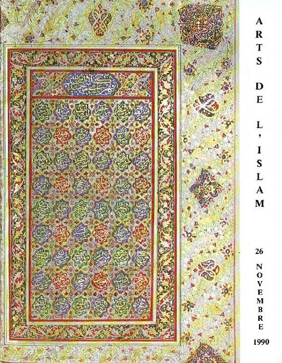 Boisgirard November 1990 Islamic Art - Click Image to Close