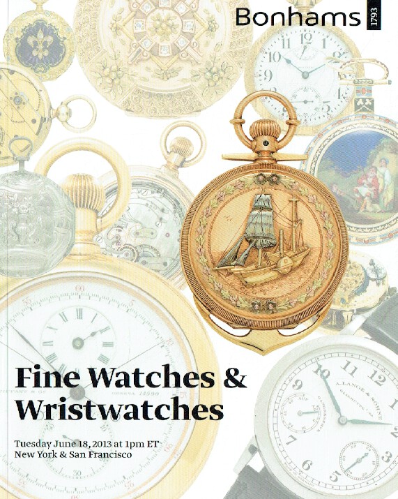 Bonhams June 2013 Fine Watches & Wristwatches