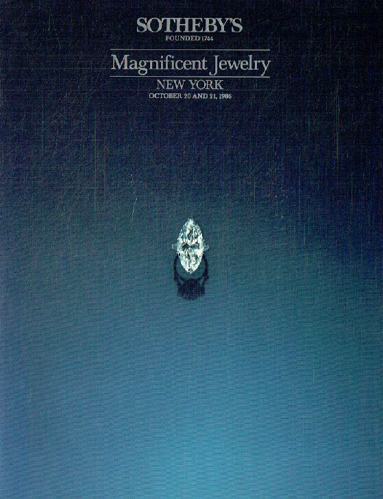 Sothebys October 1986 Magnificent Jewelry