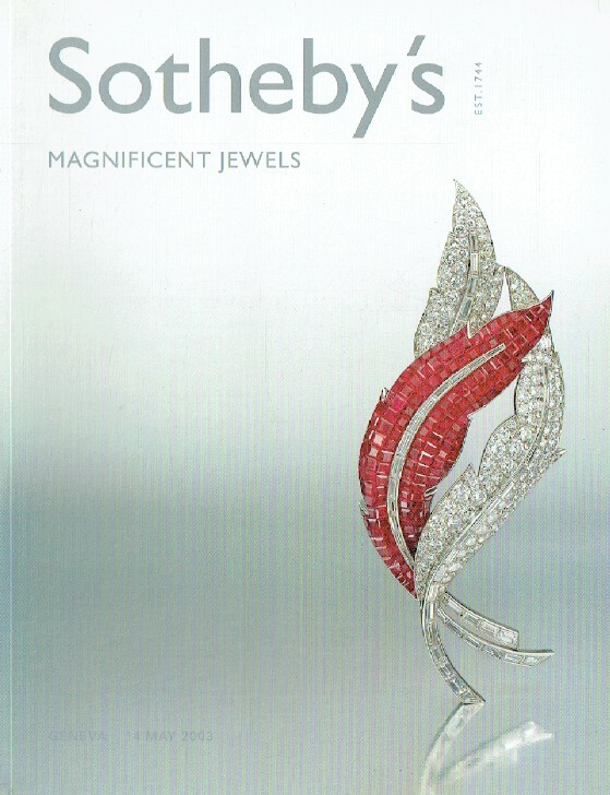 Sothebys May 2003 Magnificent Jewels