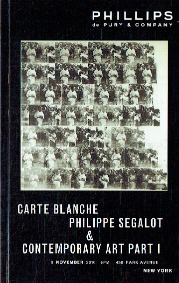 Phillips de Pury November 2010 Carte Blanche & Contemporary Art