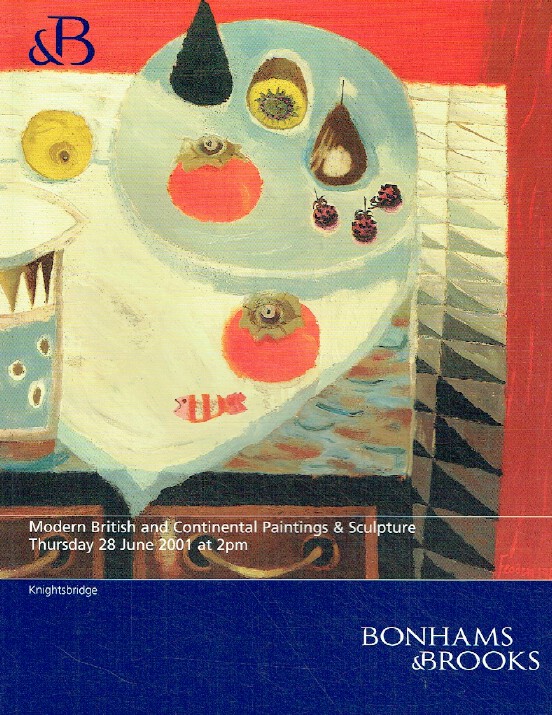 Bonhams & Brooks June 2001 Modern British & Continental Paintings & Sculpture