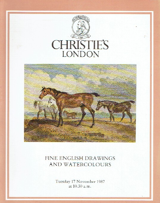 Christies November 1987 Fine English Drawings & Watercolours