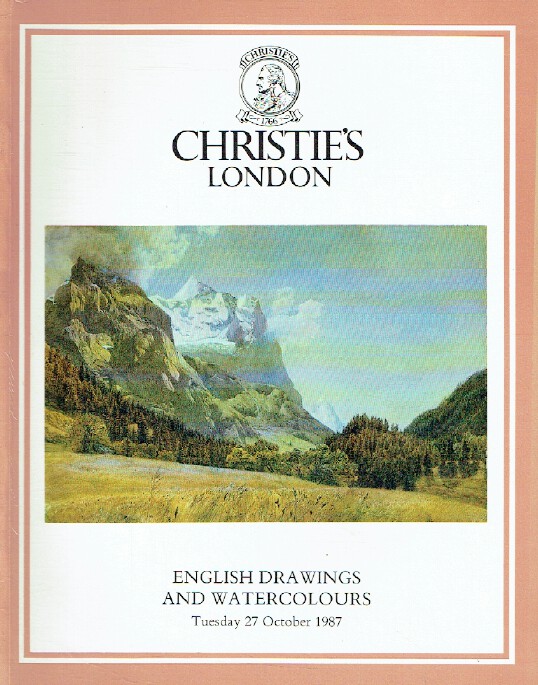 Christies October 1987 English Drawings & Watercolours