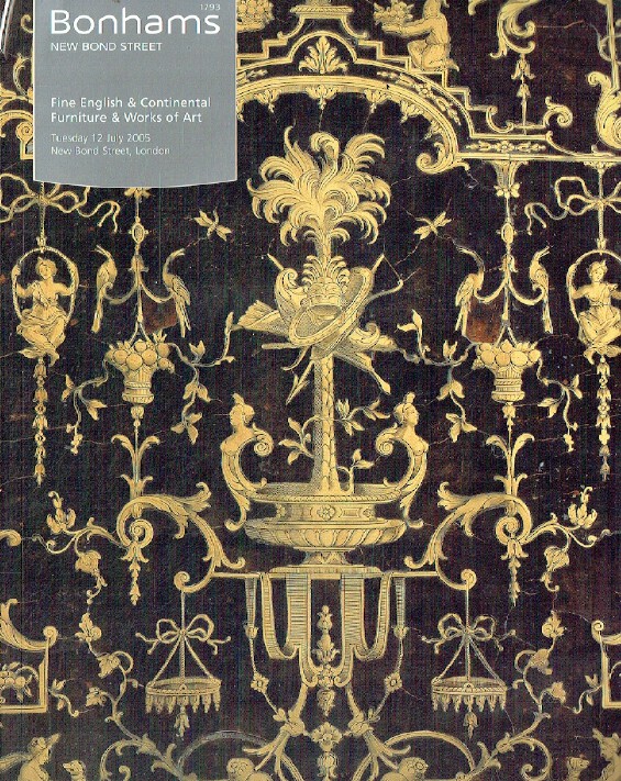 Bonhams July 2005 Fine English & Continental Furniture & Works of Art - Click Image to Close