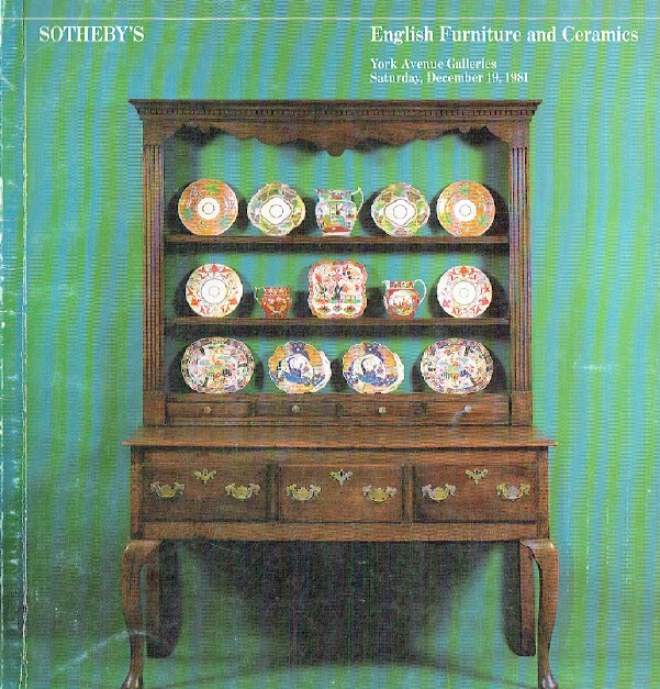 Sothebys December 1981 English Furniture & Ceramics