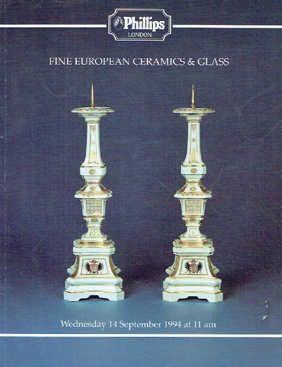 Phillips September 1994 Fine European Ceramics & Glass