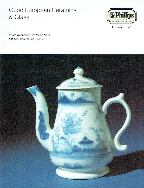 Phillips March 1996 Good European Ceramics & Glass
