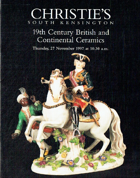 Christies November 1997 British & Continental Glass and 19th Century Ceramics