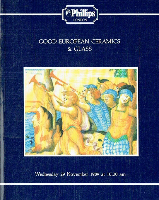 Phillips November 1989 Good European Ceramics & Glass