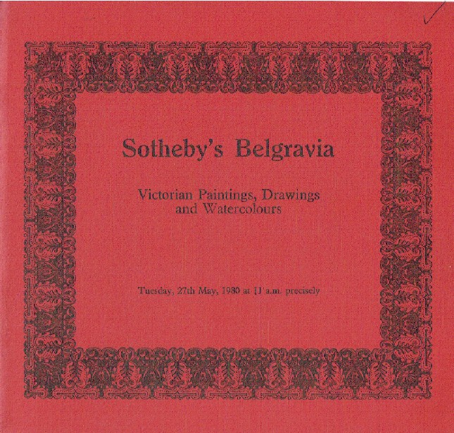 Sothebys May 1980 Victorian Paintings, Drawings and Watercolours