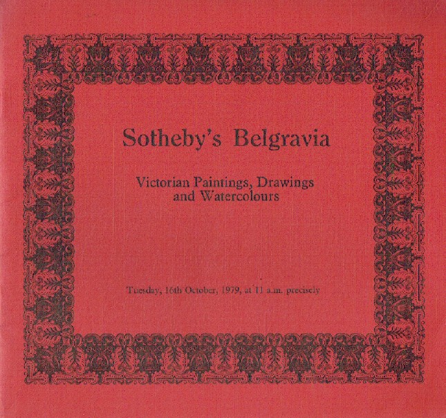 Sothebys October 1979 Victorian Paintings, Drawings and Watercolours