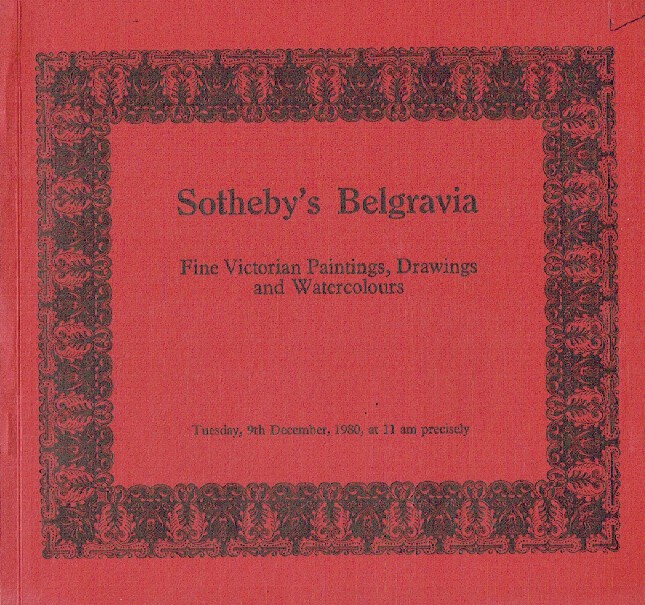 Sothebys December 1980 Fine Victorian Paintings, Drawings & Watercolours