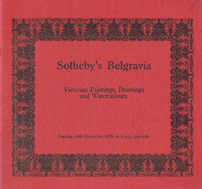 Sothebys December 1979 Victorian Paintings, Drawings & Watercolours