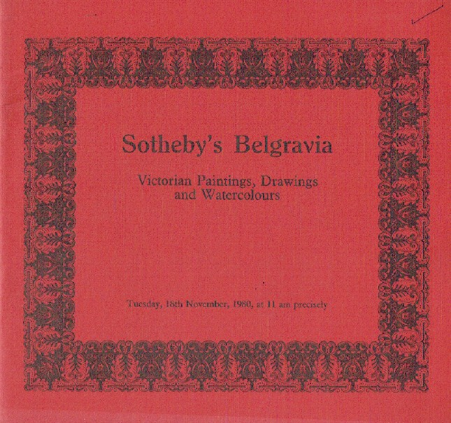 Sothebys November 1980 Victorian Paintings, Drawings & Watercolours