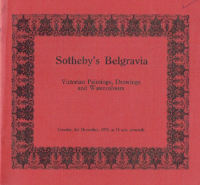 Sothebys December 1979 Victorian Paintings, Drawings & Watercolours
