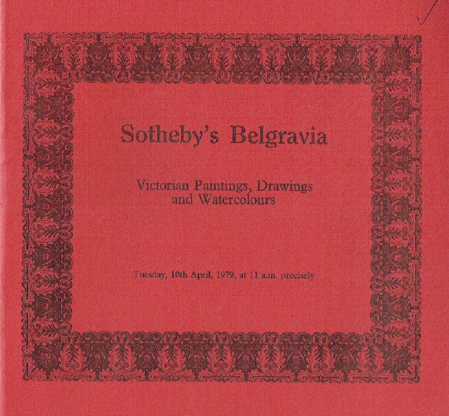 Sothebys April 1979 Victorian Paintings, Drawings & Watercolours