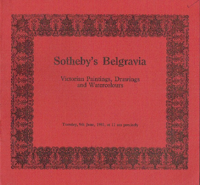 Sothebys June 1981 Victorian Paintings, Drawings & Watercolours