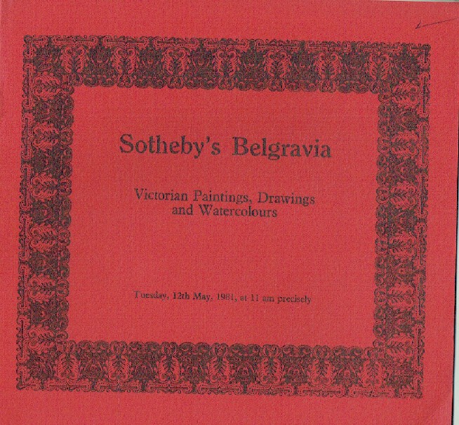 Sothebys May 1981 Victorian Paintings, Drawings & Watercolours