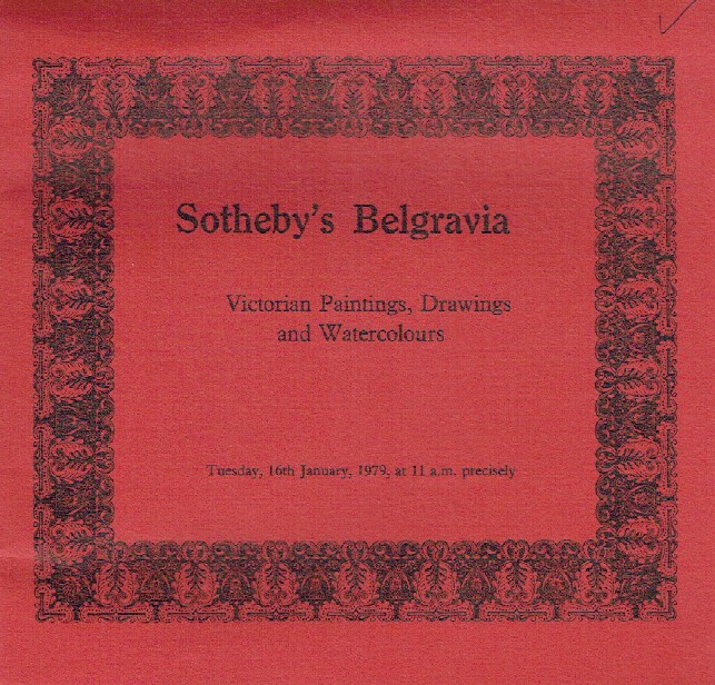 Sothebys January 1979 Victorian Paintings, Drawings & Watercolours