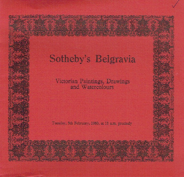 Sothebys February 1980 Victorian Paintings, Drawings & Watercolours