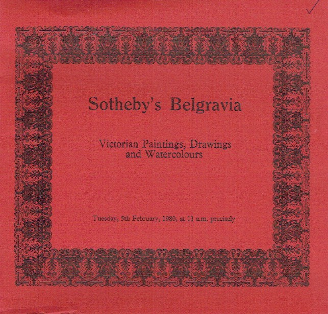 Sothebys February 1980 Victorian Paintings, Drawings & Watercolours
