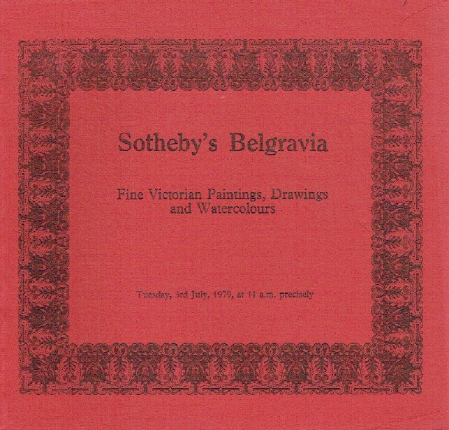 Sothebys July 1979 Fine Victorian Paintings, Drawings & Watercolours