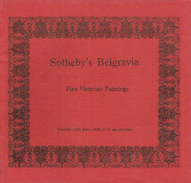 Sothebys June 1982 Fine Victorian Paintings
