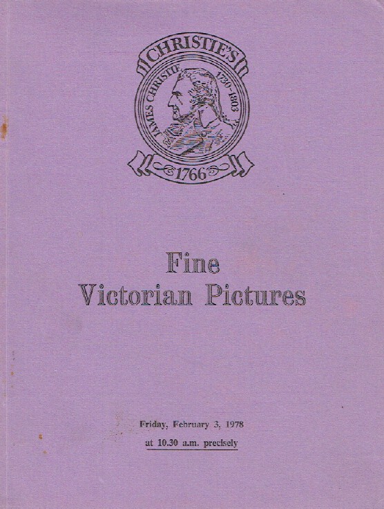Christies February 1978 Fine Victorian Pictures