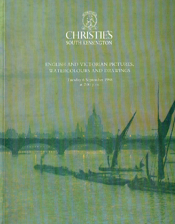 Christies September 1988 English & Victorian Pictures, Watercolours and Drawings