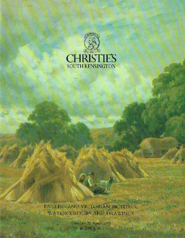Christies April 1988 English & Victorian Pictures, Watercolours and Drawings