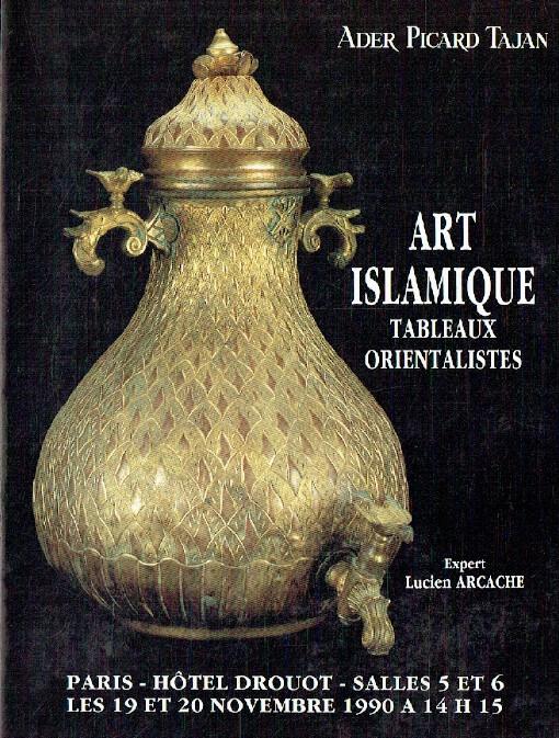 Ader Picard Tajan November 1990 Islamic Art & Orientalist Paintings - Click Image to Close