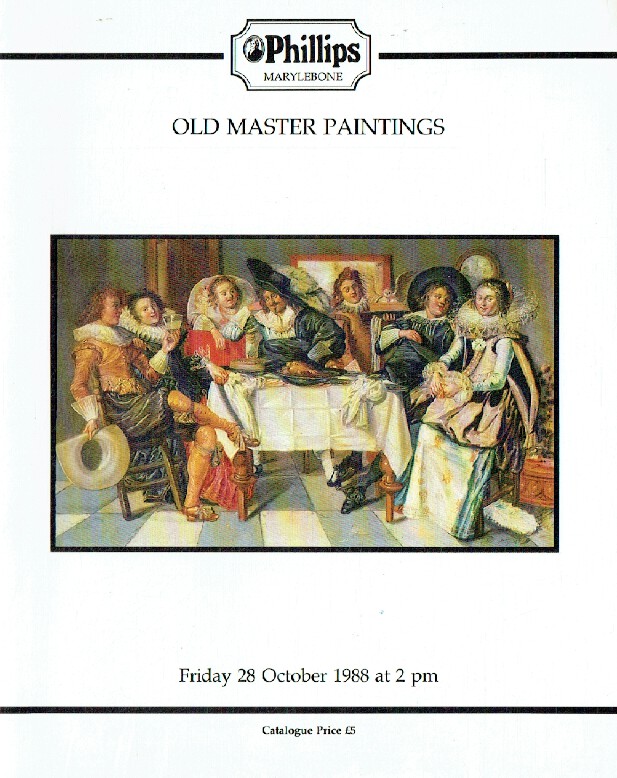Phillips October 1988 Old Master Paintings