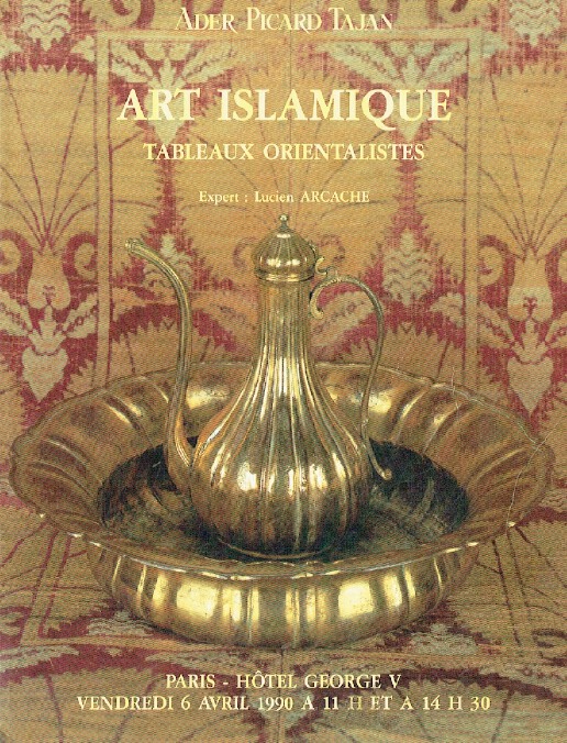 Ader Picard Tajan April 1990 Islamic Art & Orientalist Paintings - Click Image to Close