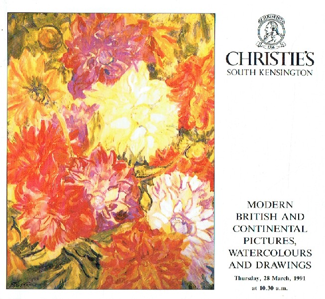 Christies March 1991 Modern British & Continental Paintings, Watercolours etc.