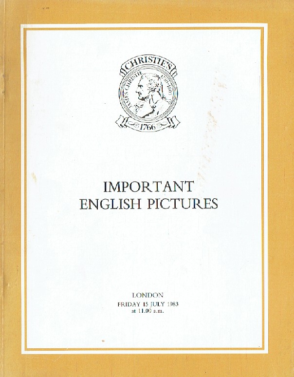 Christies July 1983 Important English Pictures