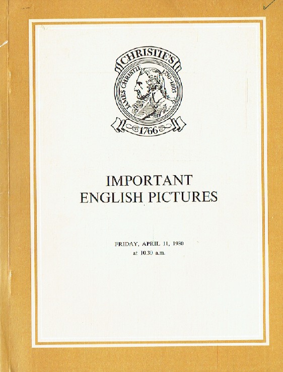 Christies April 1980 Important English Pictures
