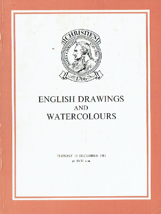 Christies December 1981 English Drawings & Watercolours