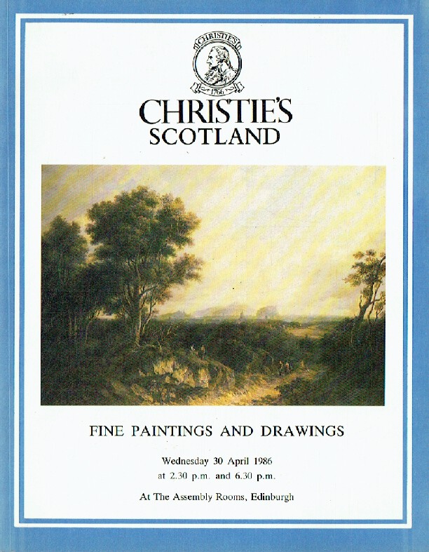 Christies April 1986 Fine Painting & Drawings