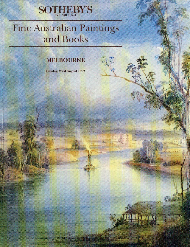 Sothebys August 1992 Fine Australian Paintings & Books