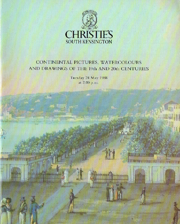 Christies May 1988 Continental Pictures and Watercolours of 19th & 20th C