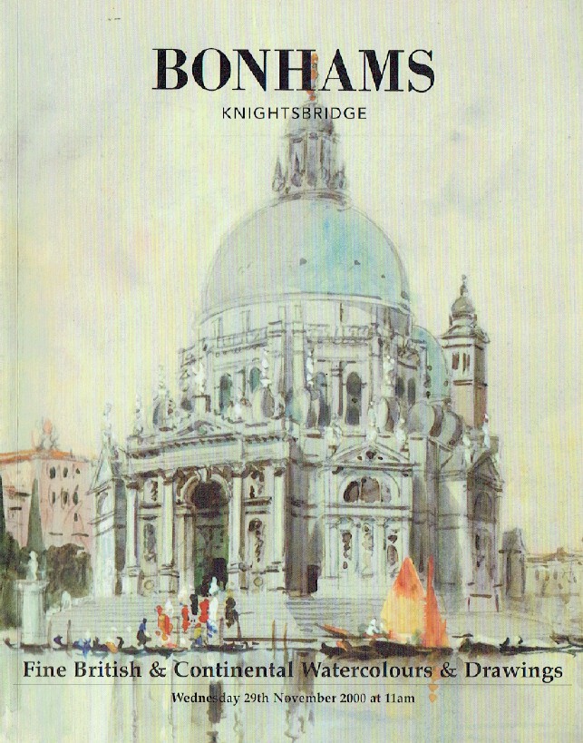 Bonhams November 2000 Fine British & Continental Watercolours and Drawings