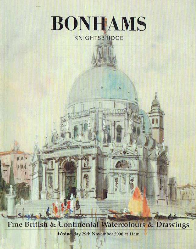 Bonhams November 2000 Fine British & Continental Watercolours and Drawings
