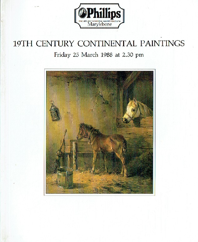 Phillips March 1988 19th Century Continental Paintings