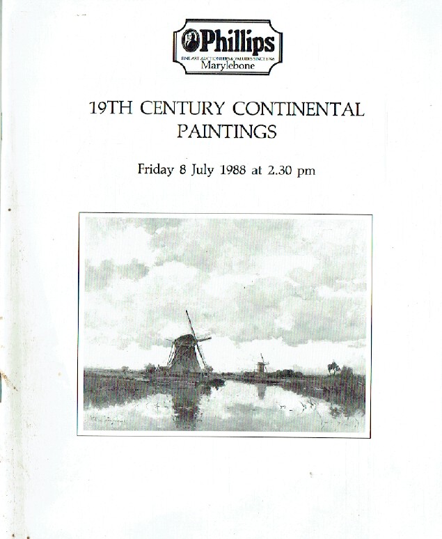 Phillips July 1988 19th Century Continental Paintings