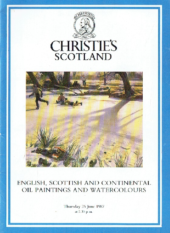 Christies June 1987 English, Scottish & Continental Oil Paintings