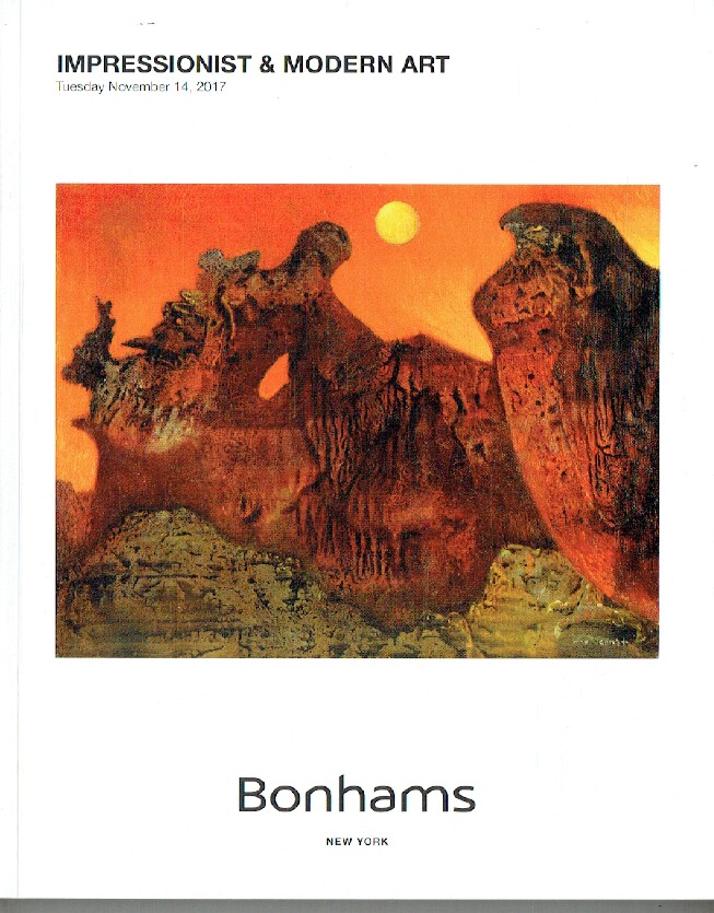 Bonhams November 2017 Impressionist & Modern Art